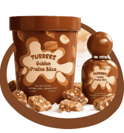 Golden Praline Bliss Tubbees In A Tub