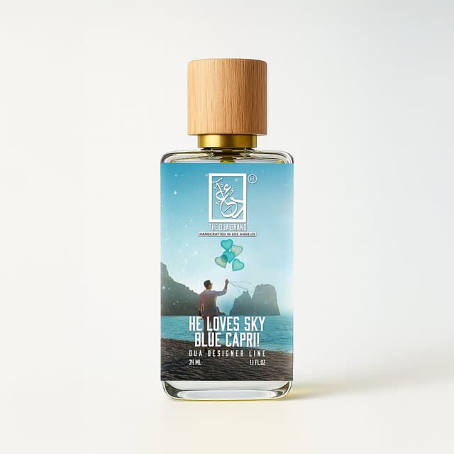 Dua Fragrances He Loves Sky Blue Capri!